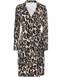 Diane von Furstenberg Wickelkleid Jeanne Two aus Seide - Schwarz