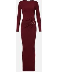 Roland Mouret - Gathered Jersey Maxi Dress - Lyst