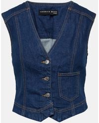 Veronica Beard - Valeria Denim Vest - Lyst