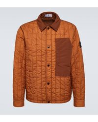 Stone Island - Compass Quilted Jacket - Lyst