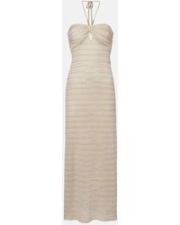Melissa Odabash - Mila Off-Shoulder Lame Maxi Dress - Lyst
