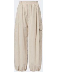Brunello Cucinelli - Monili Cotton-Blend Corduroy Wide-Leg Pants - Lyst