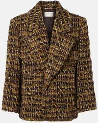 Saint Laurent - Wool-Blend Tweed Jacket - Lyst