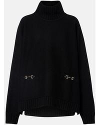 Gucci - Horsebit Wool-Blend Turtleneck Sweater - Lyst