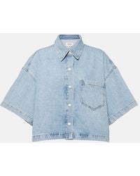 Agolde - Rona Box Shirt En Color Denim Claro Talla (También En Xl) - Lyst