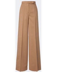 Max Mara - Camel Hair Wide-Leg Pants - Lyst