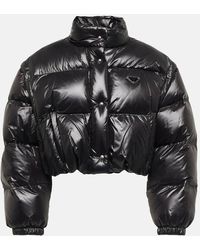 Prada - Re-Nylon Cropped Recycled-Nylon Regular-Fit Jacket - Lyst