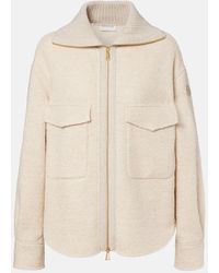 Moncler - Jacke Aus Einem Wollgemisch - Lyst