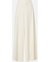 The Row - Pantalones Anchos Dela De Lana - Lyst