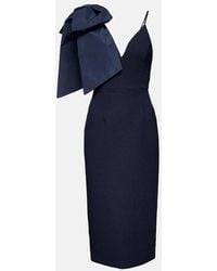 Rebecca Vallance - Bon Ami Feather-trimmed Crepe Gown - Lyst