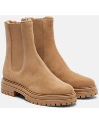 Gianvito Rossi - Chester Suede Chelsea Boots - Lyst