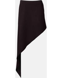 Alaïa - Asymmetric Poplin Miniskirt - Lyst