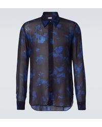 Dries Van Noten - Camisa Translucida Floral - Lyst