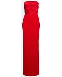 Solace London - Afra Satin-Trimmed Gown - Lyst