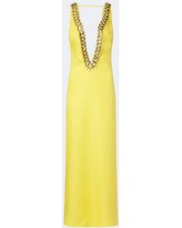Valentino - Embellished Linen Gown - Lyst