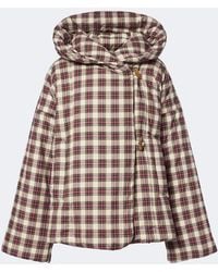 Dries Van Noten - Gingham Hooded Cotton Puffer Jacket - Lyst