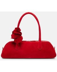 Magda Butrym - Sac Brigitte En Daim A Fleurs - Lyst