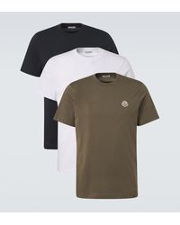 Moncler - Set Of 3 Cotton Jersey T-Shirts - Lyst