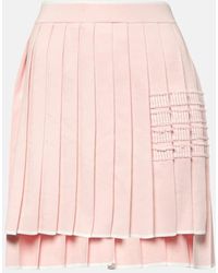 Thom Browne - Minifalda de algodon plisada - Lyst
