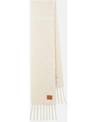 Loewe - Fringed Mohair And Wool-Blend Scarf - Lyst