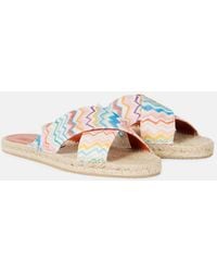 Missoni - Zigzag Espadrille Sandals - Lyst