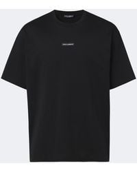 Dolce & Gabbana - T-Shirt Aus Baumwoll-Jersey - Lyst