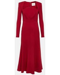 Roland Mouret - Abito midi in cady - Lyst
