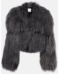 The Attico - Shearling Jacket - Lyst