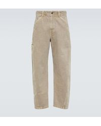 Lemaire - Pantalones tapered Twisted de algodon - Lyst