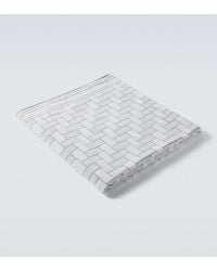 Brioni - Logo Cotton Terry Beach Towel - Lyst