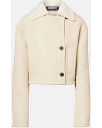 Jacquemus - The Marino Double-Breasted Shearling Jacket - Lyst