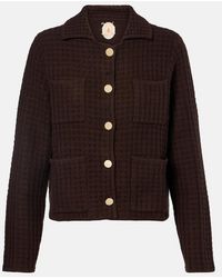 Jardin Des Orangers - Waffle-Knit Wool And Cashmere Cardigan - Lyst