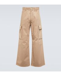 Marni - Wide-leg Cotton Gabardine Cargo Pants - Lyst