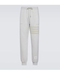 Thom Browne - Pantalones deportivos 4-Bar de algodon - Lyst