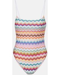 Missoni - Zig Zag Lame Swimwsuit - Lyst
