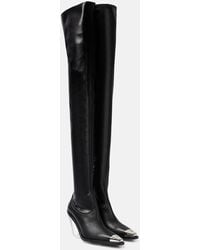 David Koma - Faux Leather Over-the-knee Boots - Lyst