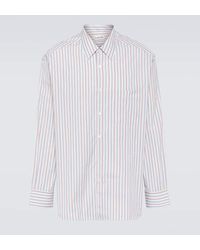 Lanvin - Striped Cotton Poplin Shirt - Lyst