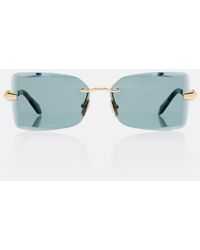 BVLGARI - Serpenti Viper Rectangular Sunglasses - Lyst