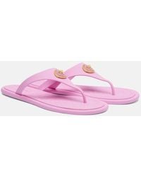 Versace - Alia Medusa Thong Sandals - Lyst