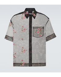 Simone Rocha - Floral Sheer Organza Shirt - Lyst