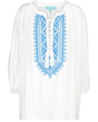 Melissa Odabash Exclusive To Mytheresa – Livia Embroidered Top - White