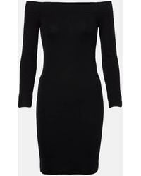 Tom Ford - Off-Shoulder-Minikleid Aus Kaschmir Und Seide - Lyst