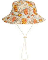 Zimmermann Floral Linen Bucket Hat - Multicolor