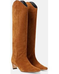 STAUD - Western Wally 55 Suede Cowboy Boots - Lyst