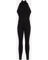 Alaïa - Halterneck Crepe Jumpsuit - Lyst