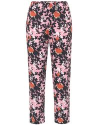 Marni Pantaloni a stampa floreale - Rosa