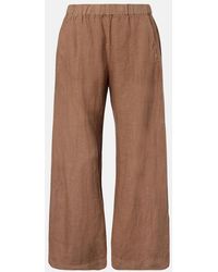 Velvet - Lola Linen Wide-Leg Pants - Lyst