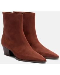 Manolo Blahnik - Aliera 50 Suede Ankle Boots - Lyst