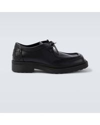 Bottega Veneta - Ben Intrecciato Leather Derby Shoes - Lyst