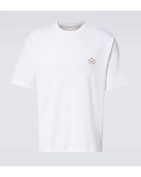 Prada - Interlock Cotton Jersey T-Shirt - Lyst